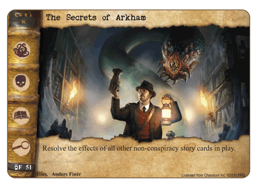 Secrets of Arkham Spielkarte
