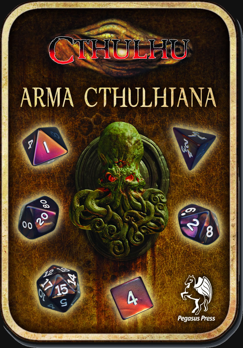 Cthulhu Wrfelset - 1W4 - 2W6 - 1W8 - 3W10 - 1W20