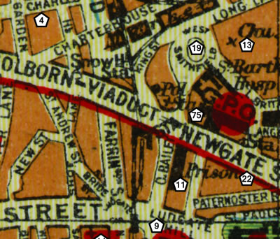 Stadtplan London 1930