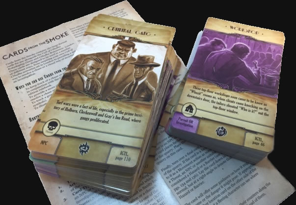 Cthulhu Britannica: Cards from the smoke