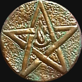 lteres Zeichen nach August Derleth  (Relief-Scheibe aus Resin) - Kult-Objekt