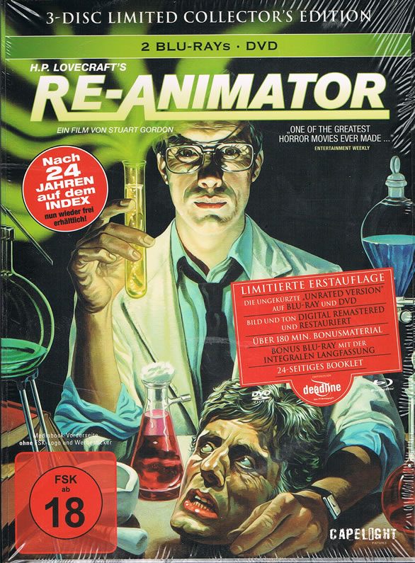 Re-Animator (2Blu-ray + DVD) - 3-Disc Limited Collector's Edition