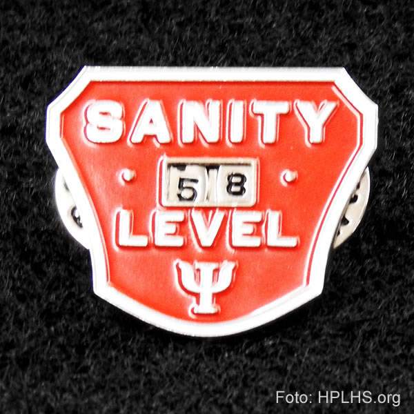 Miskatonic Universitts Anstecknadel - Sanity Level