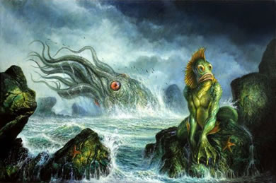 Invasion der Tiefen Wesen Cover Bild