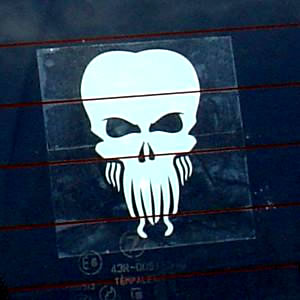 Cthulhu-Schdel - Autofenster-Aufkleber (HPLHS)