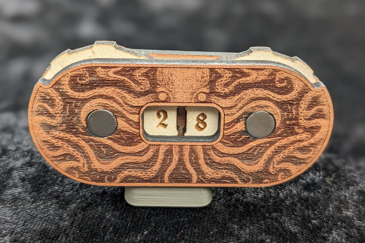 Cthulhu Stabilittspunkteanzeiger (Holz)