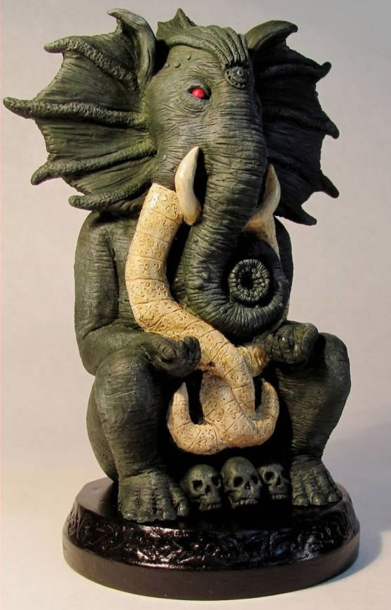 Statuette Chaugnar Faugn aus dem Cthulhu Mythos - Ansicht 1