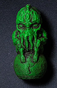 Cthulhu Schlsselanhnger - Grn mit Patina