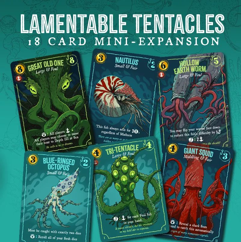 Deep Regrets: Lamentable Tentacles  - Spielmaterial
