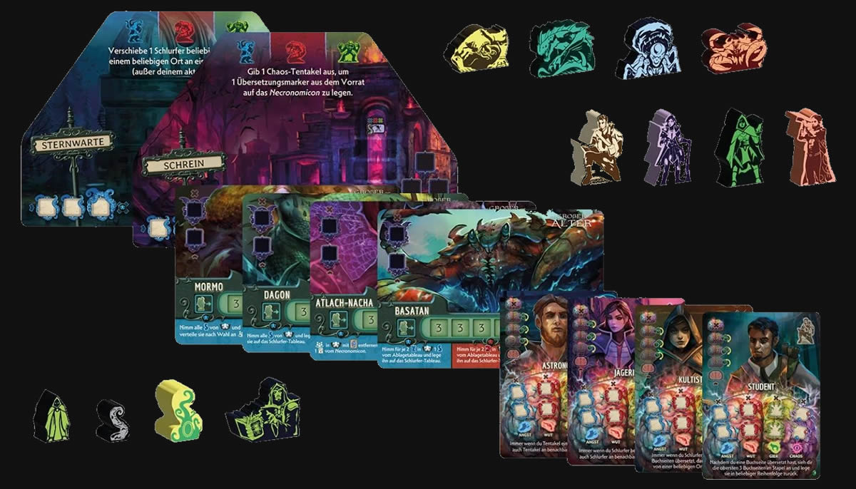 Tiny Epic Cthulhu - Spielaufbau