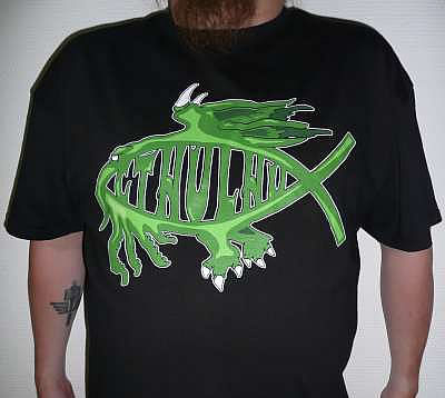 Cthulhu-Fisch T-Shirt (L)