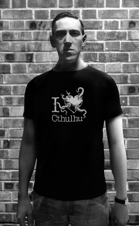 I love Cthulhu - T-Shirt (XL) fr Mnner