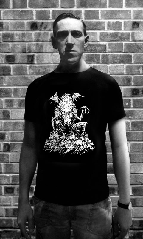 Lurking Cthulhu - T-Shirt (S) fr Mnner