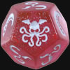 Cthulhu Dice Game mit pink/weiem Wrfel - Wrfelspiel